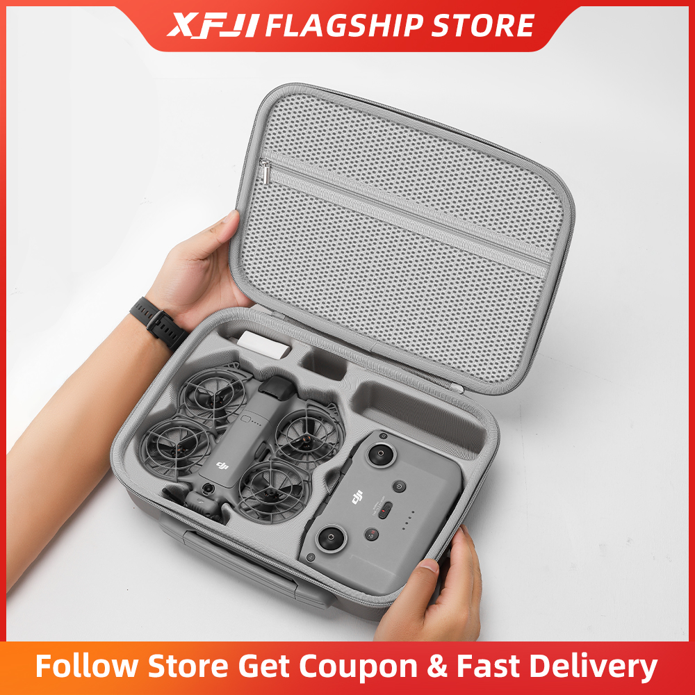 Drone Hard Shell Case - XFJI Travel Organizer Bag for DJI