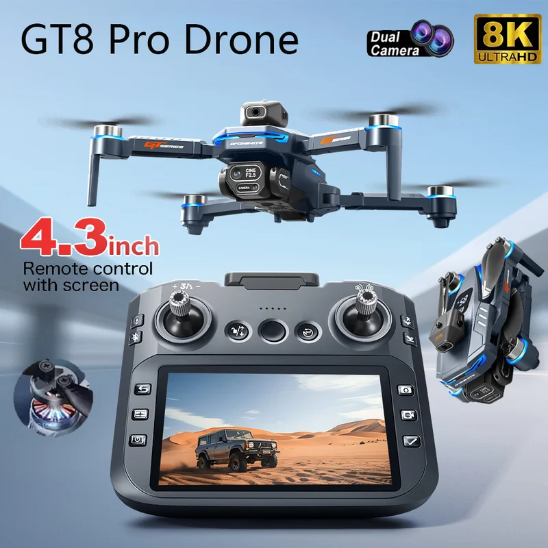 Drone Controller Screen - 2026 New GT8 Drone GPS 8K