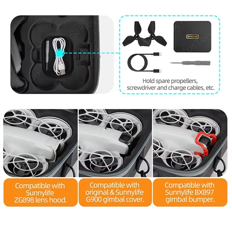 Sunnylife Waterproof Bag For D - Drone Carrying Case บทวิจารณ์และราคา