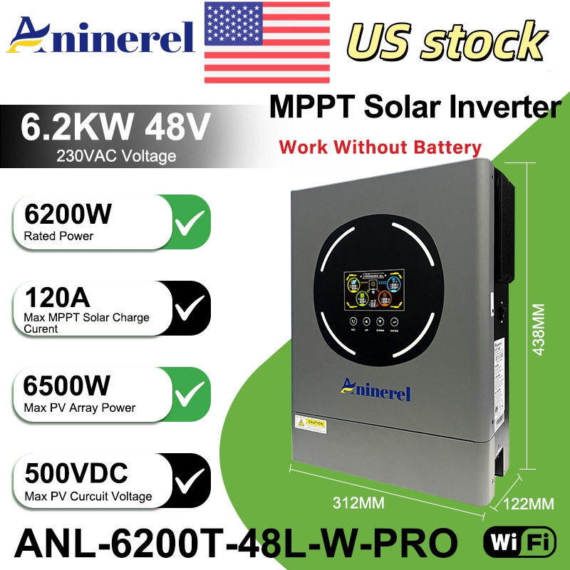 Aninerel 6.2KW 48V Hybrid Sola - Drone Solar Charger บทวิจารณ์และราคา