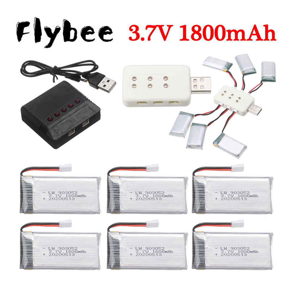 3.7V 1800mAh lipo Battery/char - Drone Battery Charger บทวิจารณ์และราคา