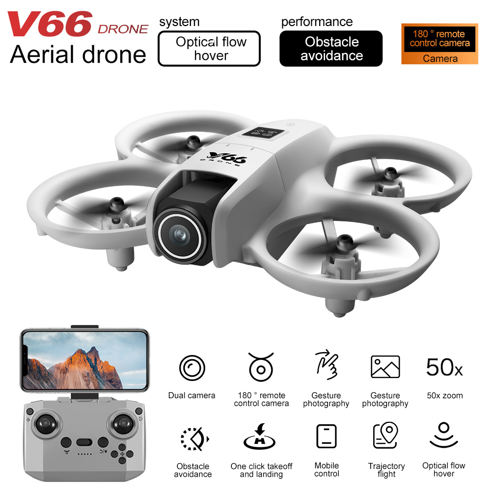 New V66 Mini Drone HD Camera 4 - Drone Controller Screen บทวิจารณ์และราคา