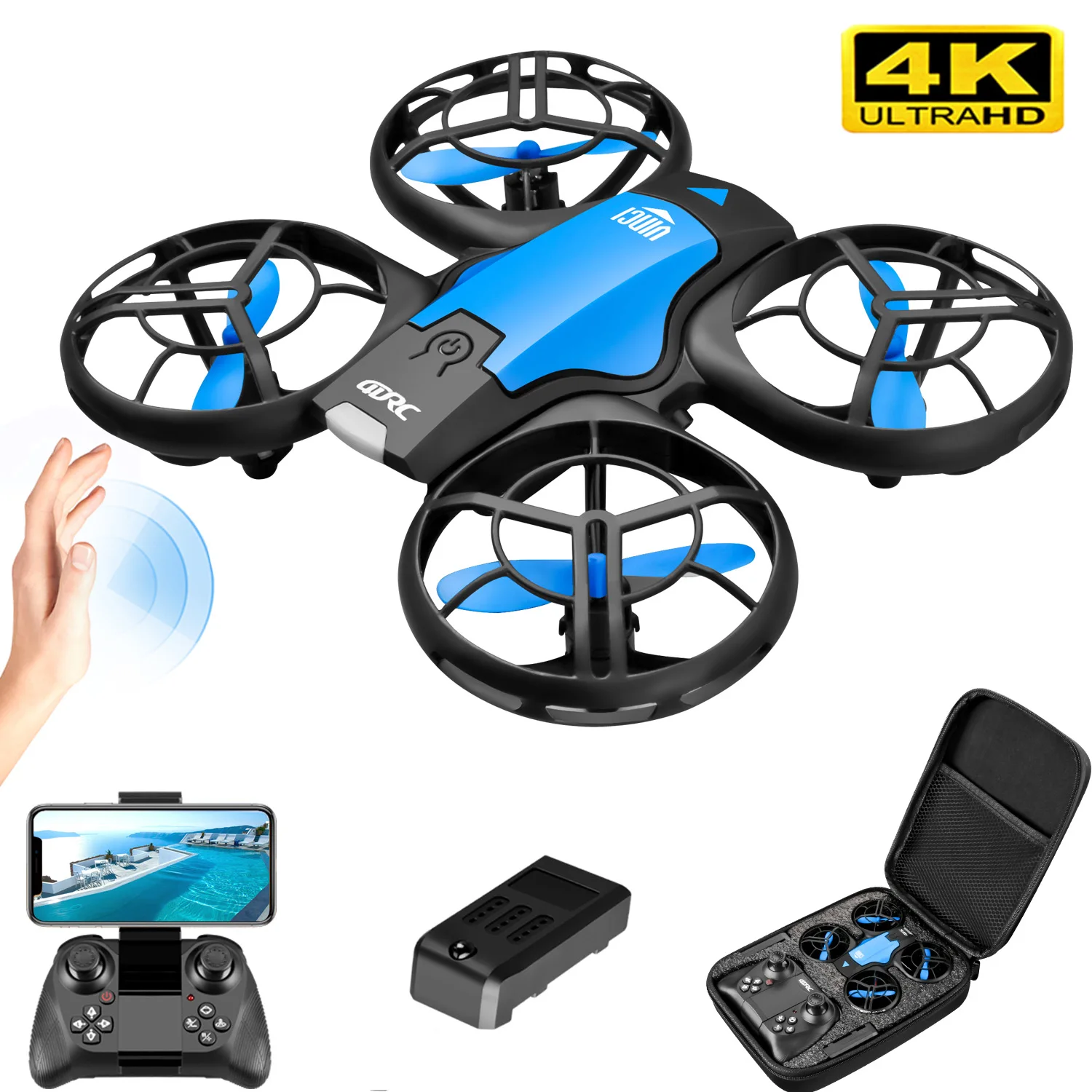 V8 New Mini Drone 4k professio - Drone Remote Controller Lanyard บทวิจารณ์และราคา