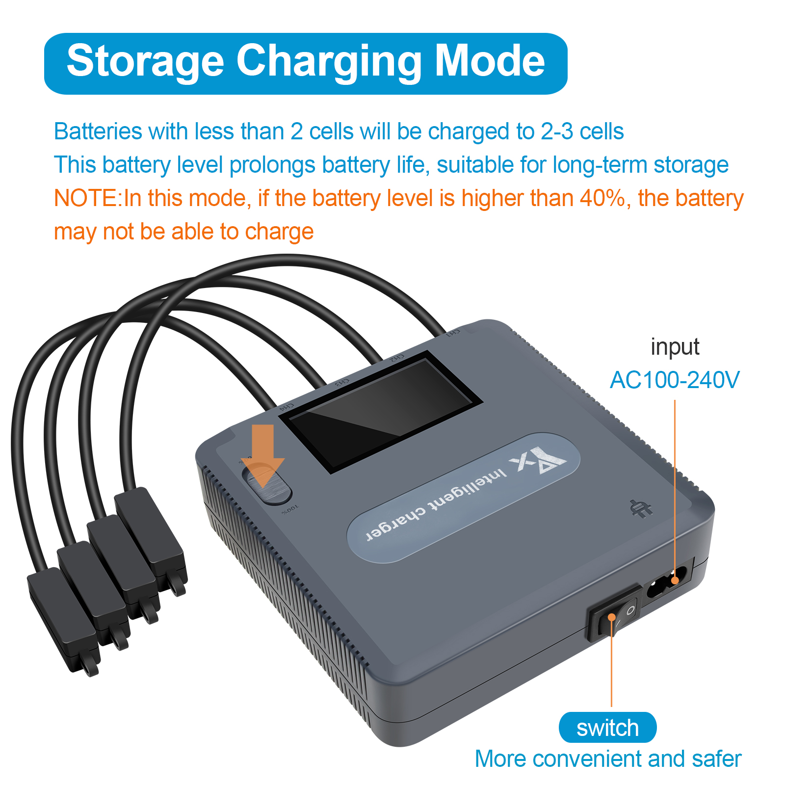 6 in 1 Digital display Battery - Drone Charging Hub บทวิจารณ์และราคา