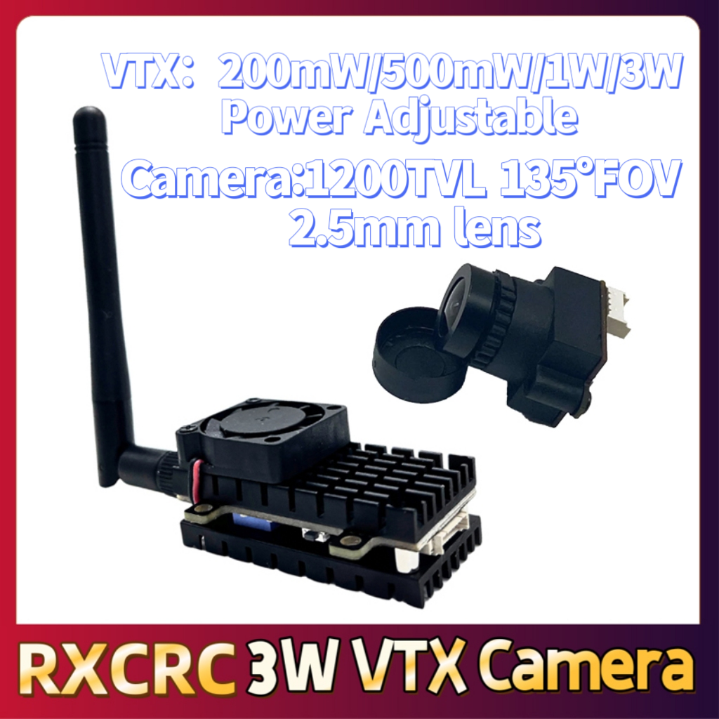 RXCRC 5.8G 3W Video VTX transm - Drone Controller Screen บทวิจารณ์และราคา