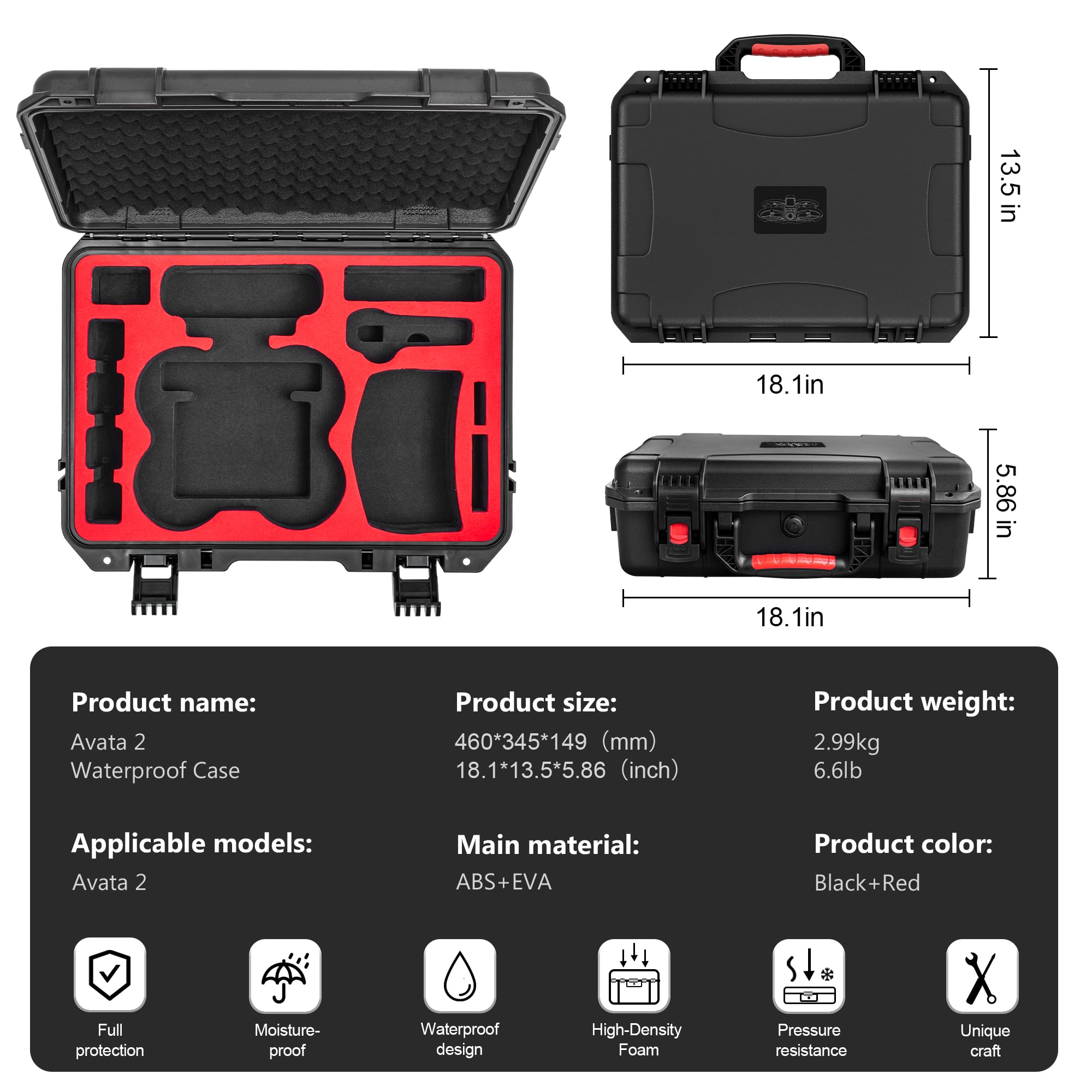 Carrying Hard Case for DJI Ava - Drone Joystick Cover บทวิจารณ์และราคา