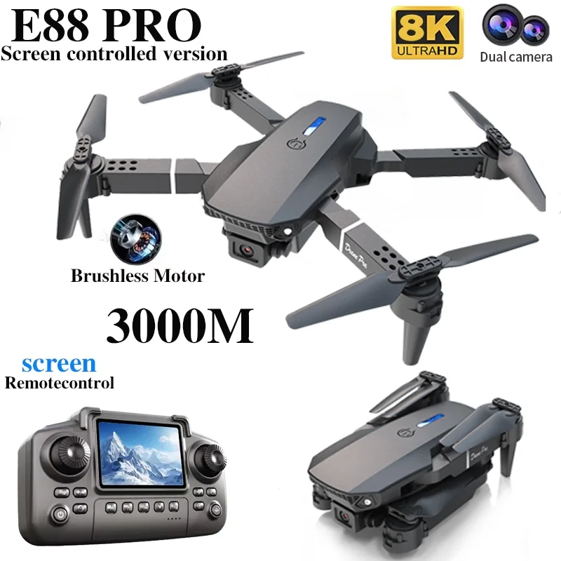 Professional E88 PRO Drone wit - Drone Controller Screen บทวิจารณ์และราคา