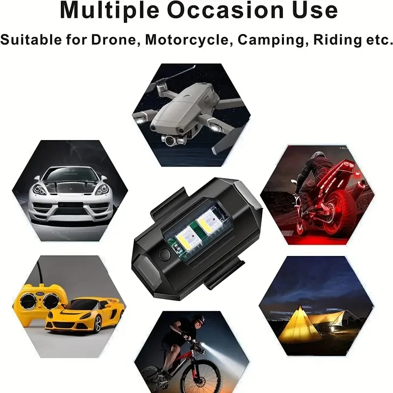 1Pcs Remote LED RGB Anti-colli - Drone Beacon Light บทวิจารณ์และราคา