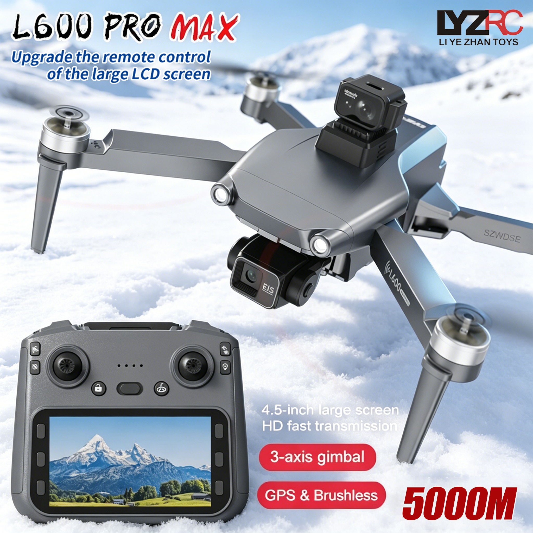 L600 MAX GPS Drone Professiona - Drone Controller Screen บทวิจารณ์และราคา
