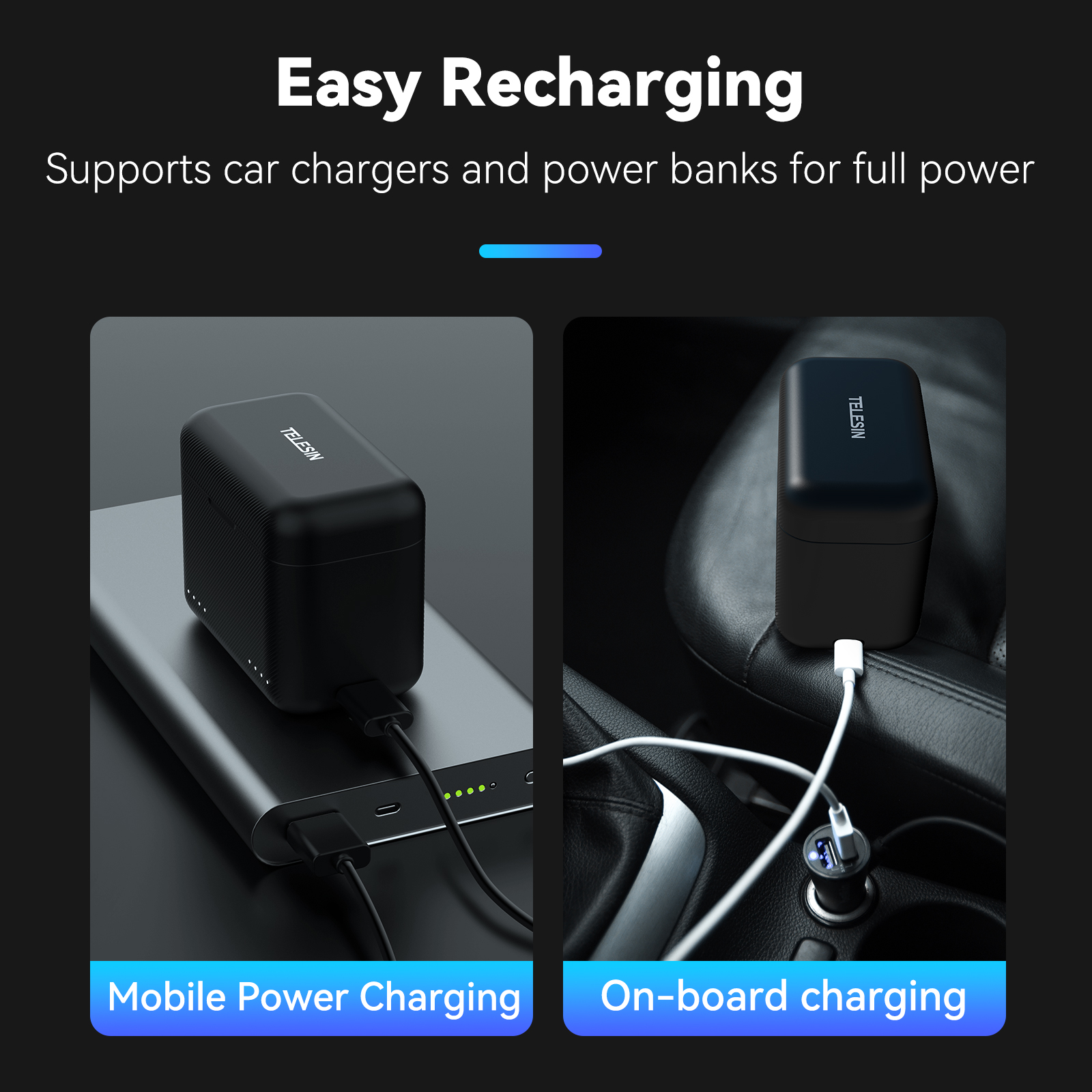 TELESIN For Insta360 X3 X4 Bat - Drone Charging Hub บทวิจารณ์และราคา