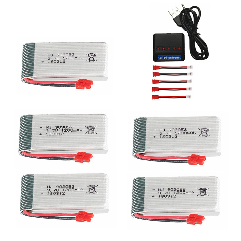 3.7V 1200mAh 903052 lipo batte - Drone Battery Charger บทวิจารณ์และราคา