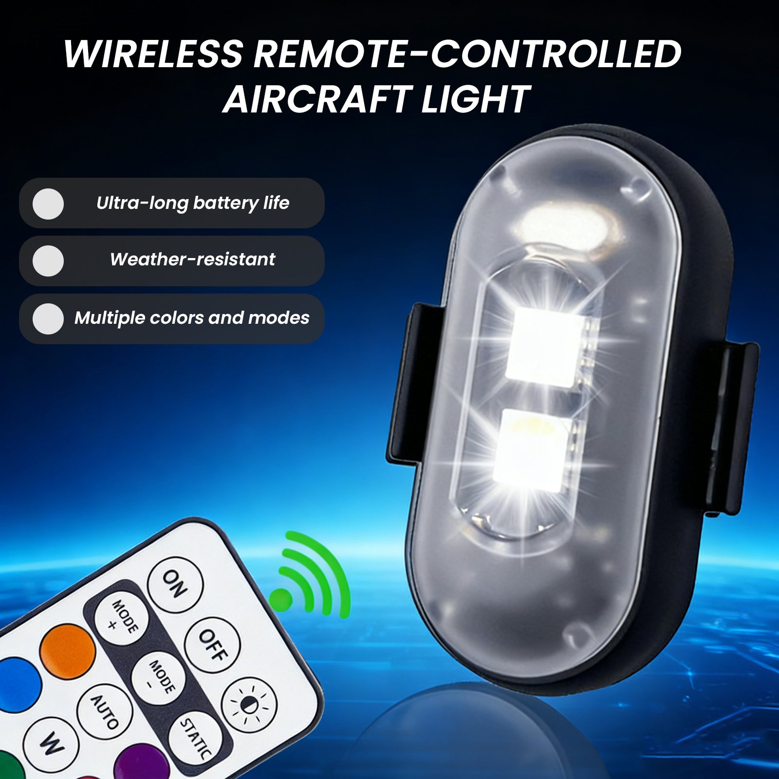 2/4/6PCS Wireless LED Strobe L - Drone Beacon Light บทวิจารณ์และราคา