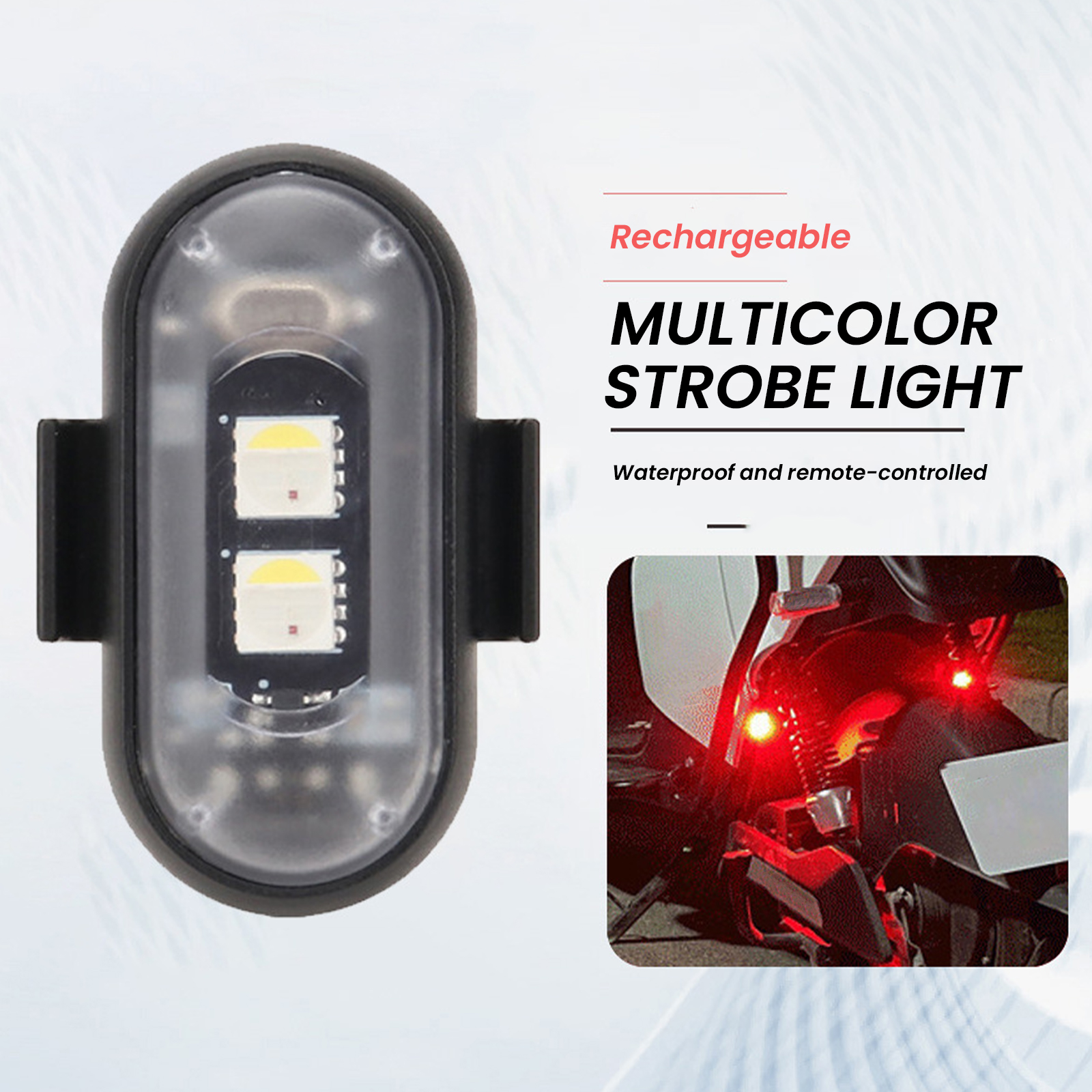 2/4/6PCS Wireless LED Strobe L - Drone Beacon Light บทวิจารณ์และราคา