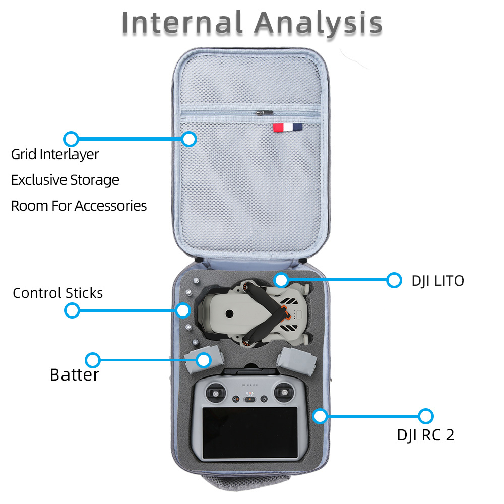 For DJI Lito 1/Lito X1 Portabl - Drone Carrying Case บทวิจารณ์และราคา