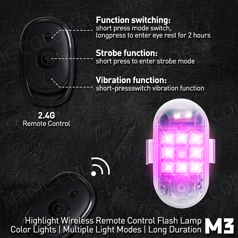2PCS Wireless LED Strobe Light - Drone Strobe Light บทวิจารณ์และราคา