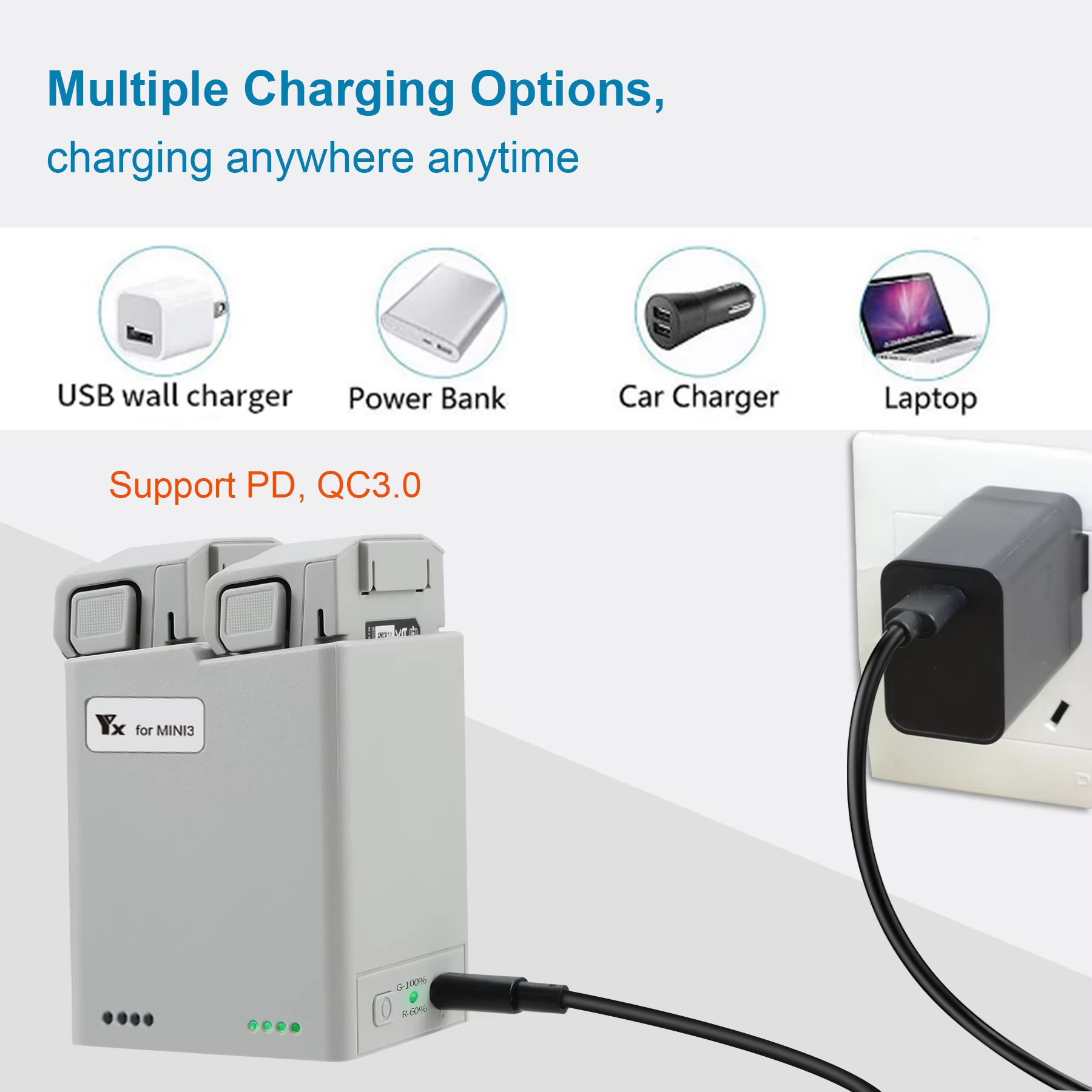 For DJI Mini 3Pro/4Pro Battery - Drone Charging Hub บทวิจารณ์และราคา