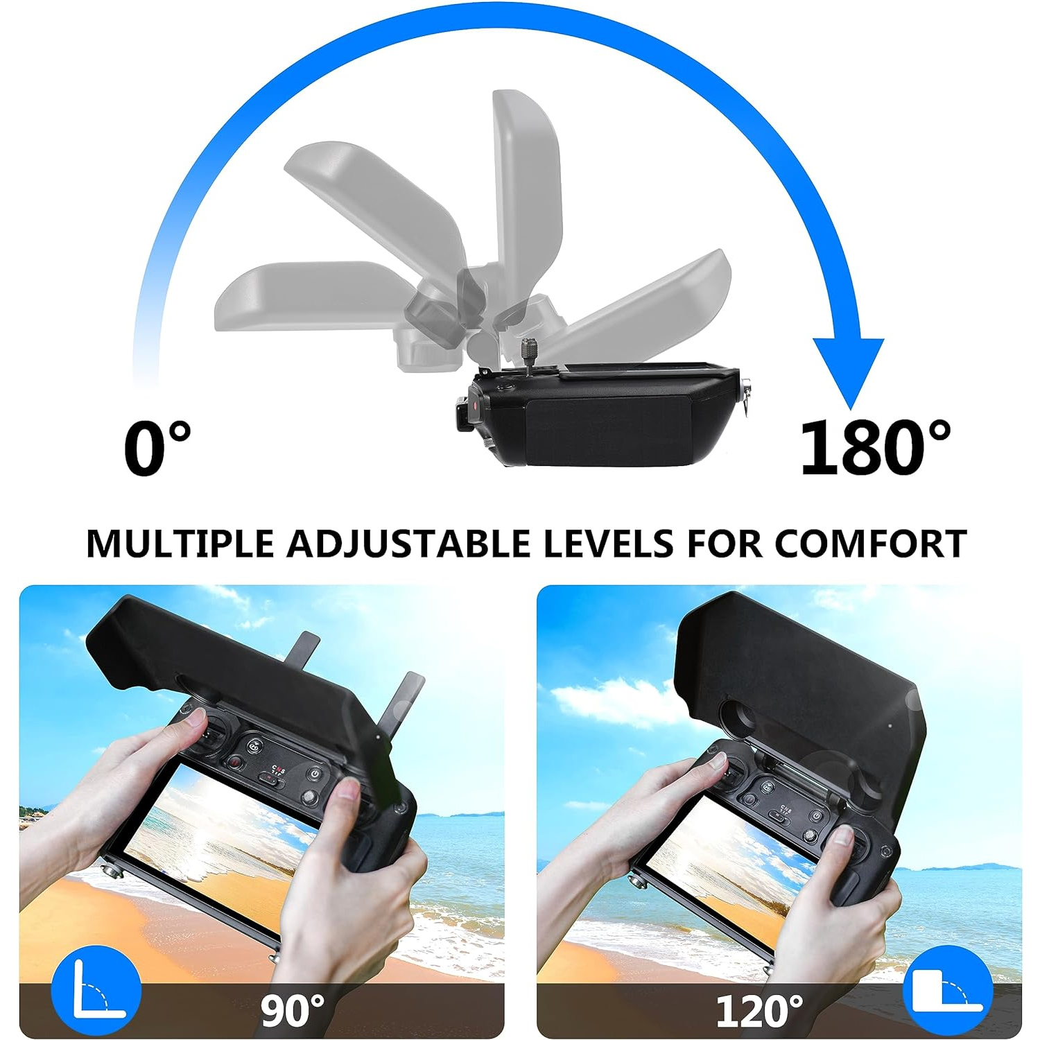 2-in-1 Sun Hood & Joystick Cov - Drone Control Stick บทวิจารณ์และราคา