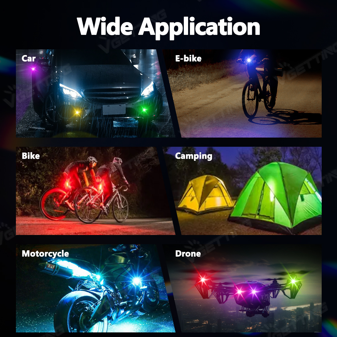 4Pcs Mini Drone Strobe Light 8 - Drone Strobe Light บทวิจารณ์และราคา