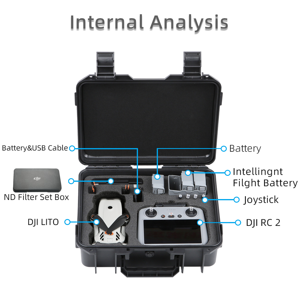 For DJI LITO 1 X1 Drone Hard S - Drone Hard Shell Case บทวิจารณ์และราคา