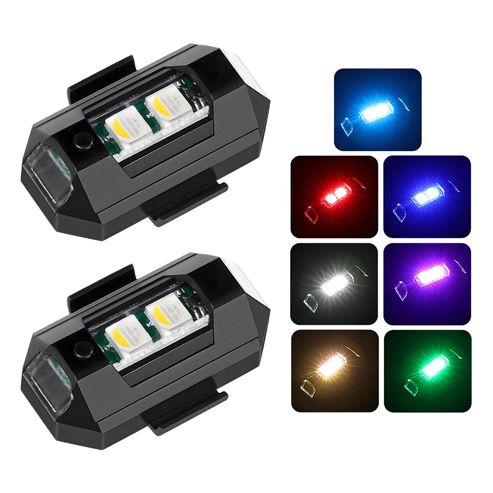 2PCS Mini LED Strobe Lights De - Drone Beacon Light บทวิจารณ์และราคา