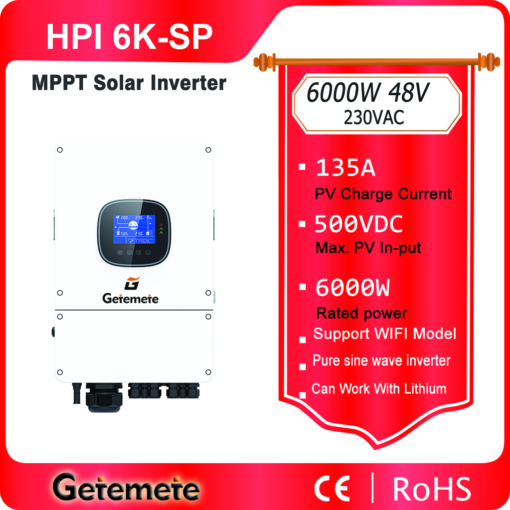 Getemete 6000W 48V 230Vac Pure - Drone Solar Charger บทวิจารณ์และราคา