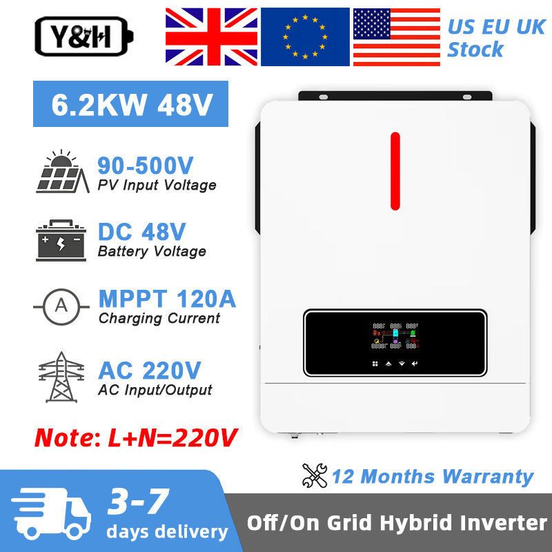 Y&H 6.2KW Hybrid Solar Inverte - Drone Solar Charger บทวิจารณ์และราคา