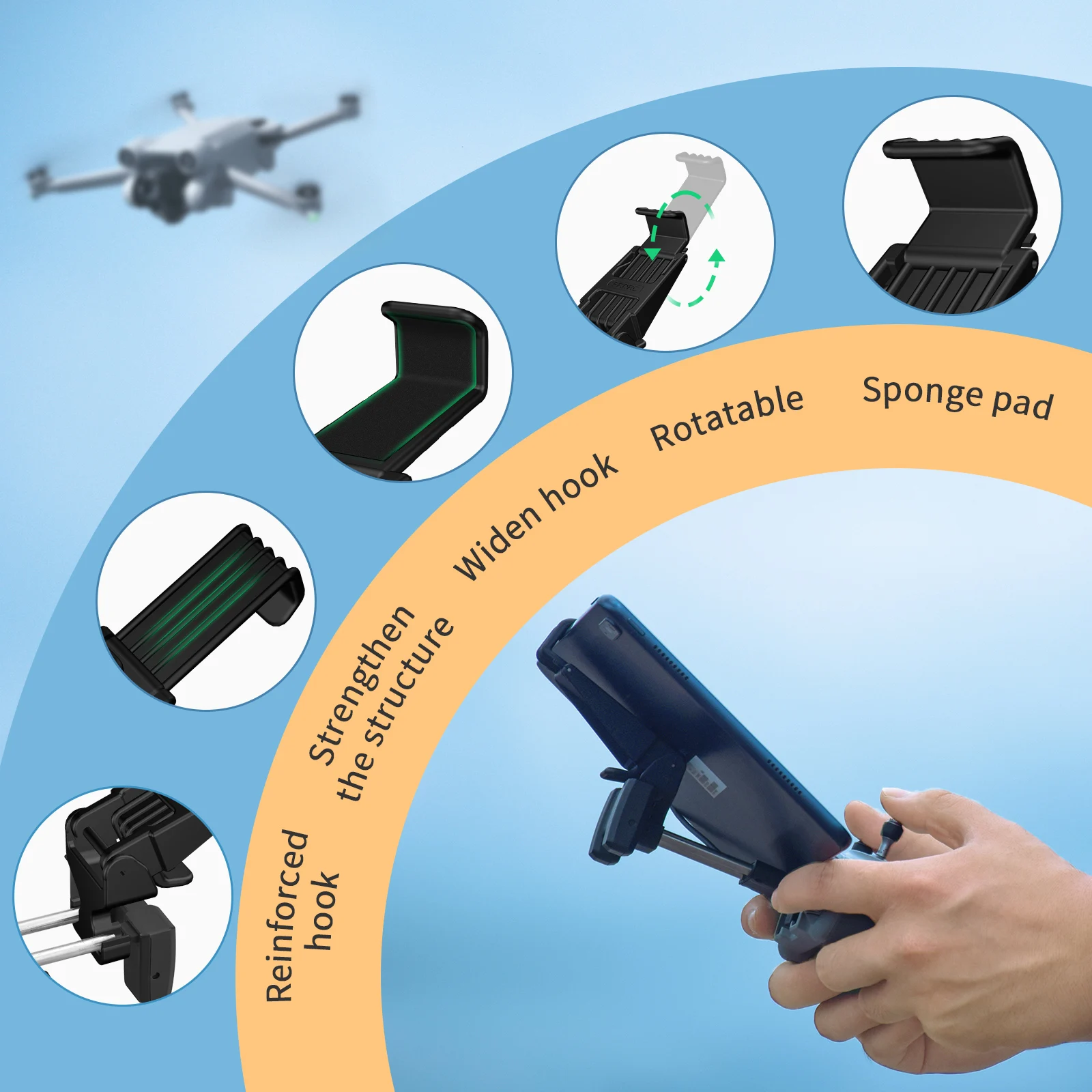 Tablet Extended Bracket Mount  - Drone Tablet Mount บทวิจารณ์และราคา