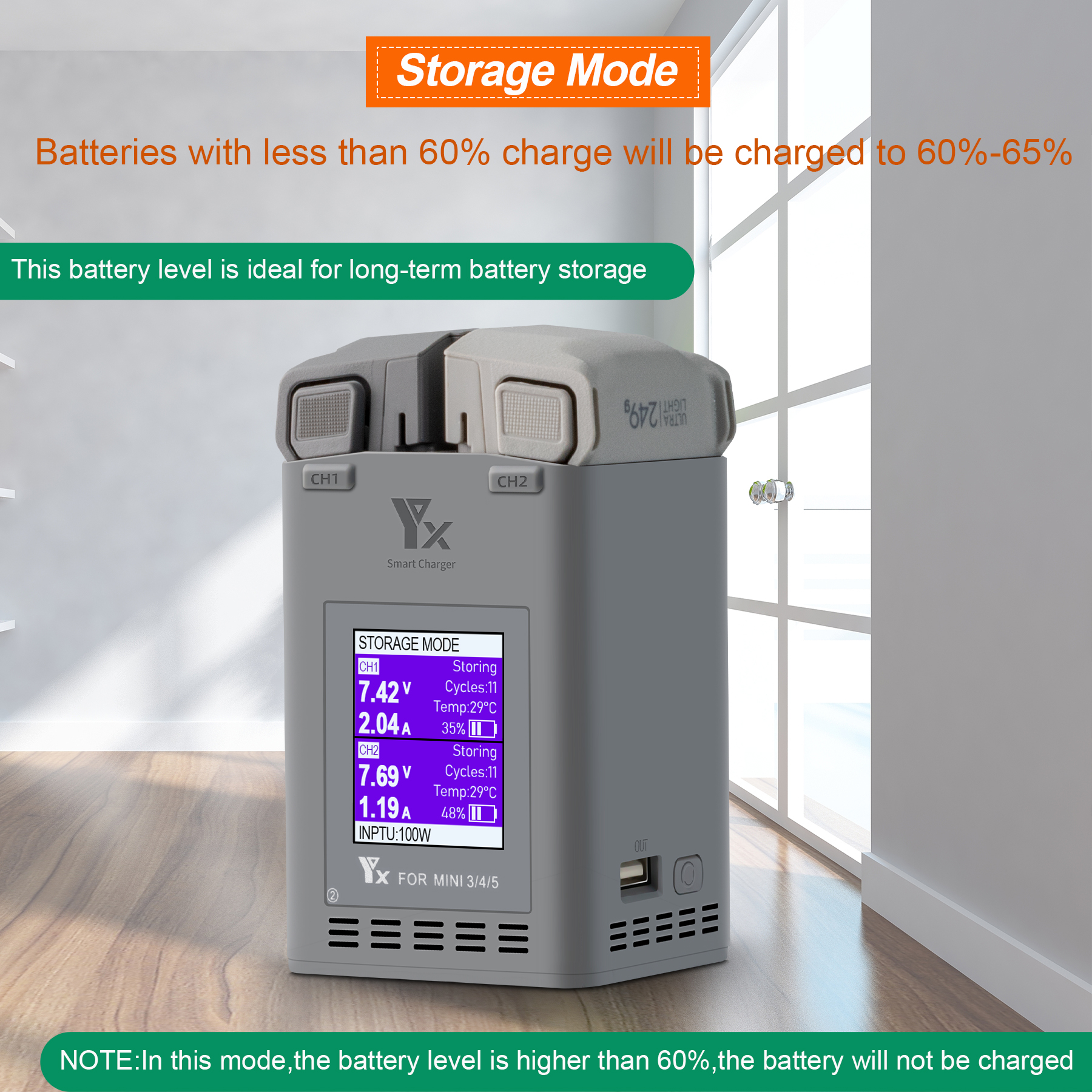 100W Intelligent Battery Charg - Drone Charging Hub บทวิจารณ์และราคา