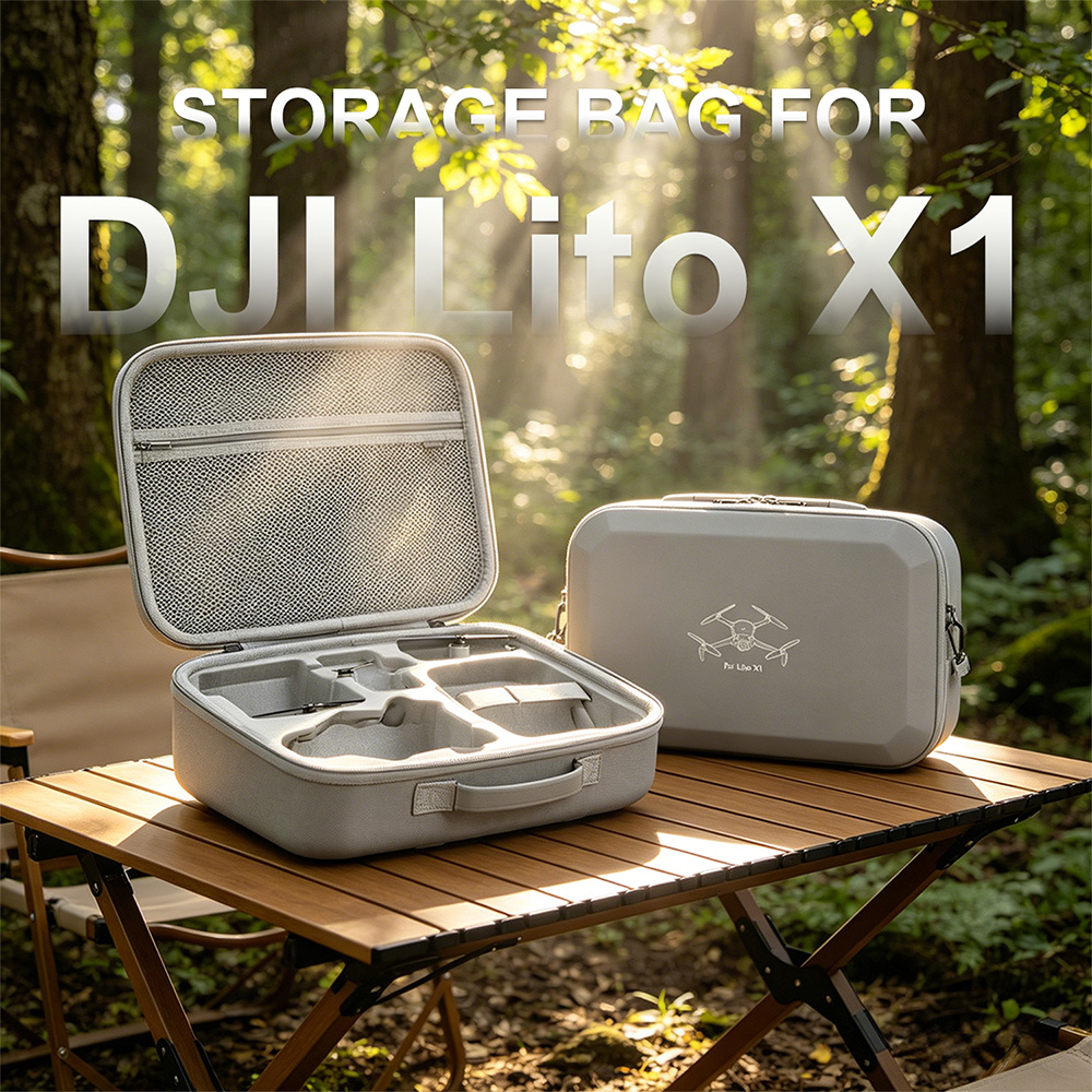 XFJI PU Leather Hard Shell Sho - Drone Hard Shell Case บทวิจารณ์และราคา