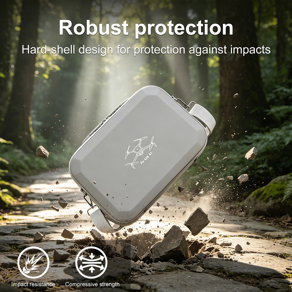 XFJI PU Leather Hard Shell Sho - Drone Hard Shell Case บทวิจารณ์และราคา