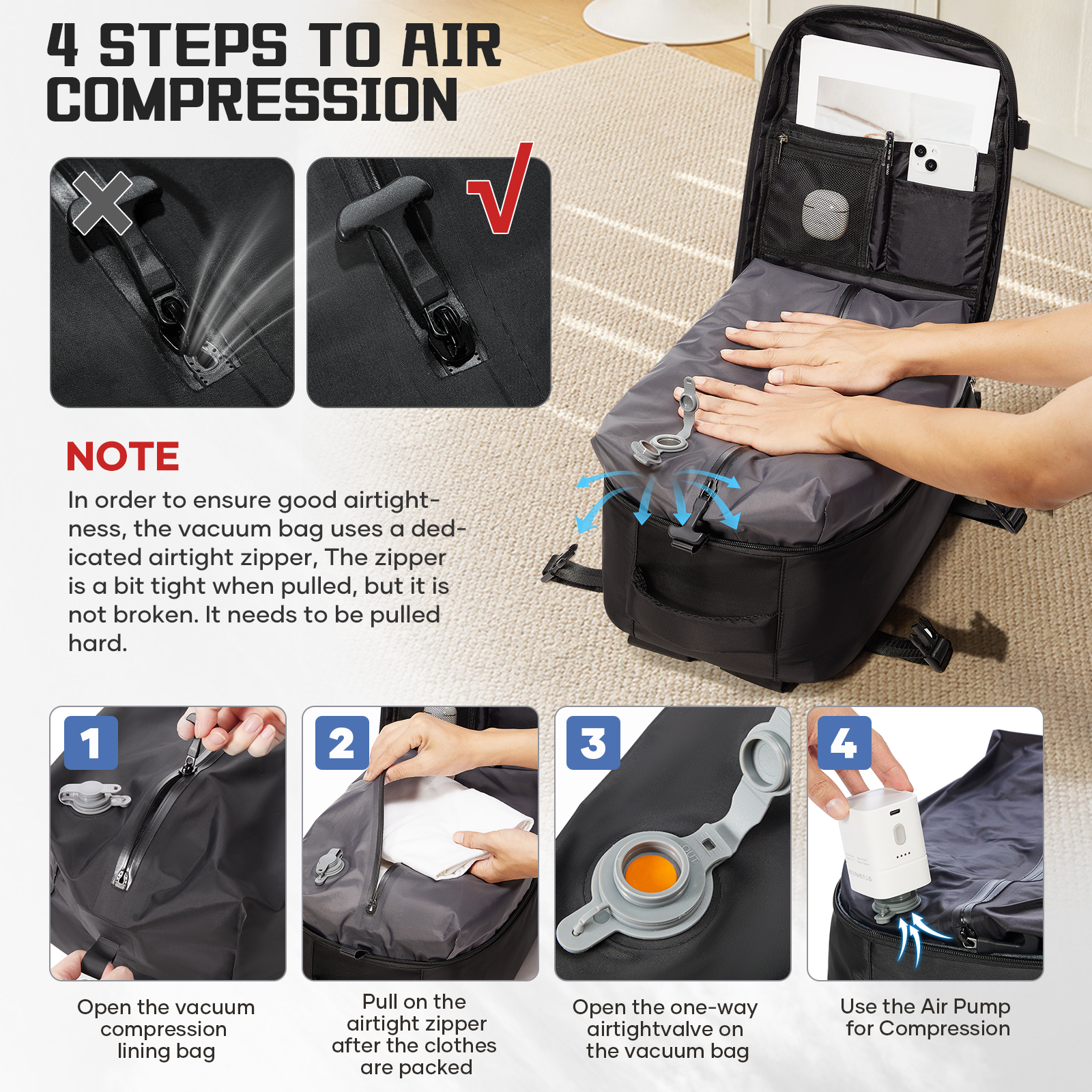 Women Backpack Vacuum Backpack - Drone Backpack บทวิจารณ์และราคา