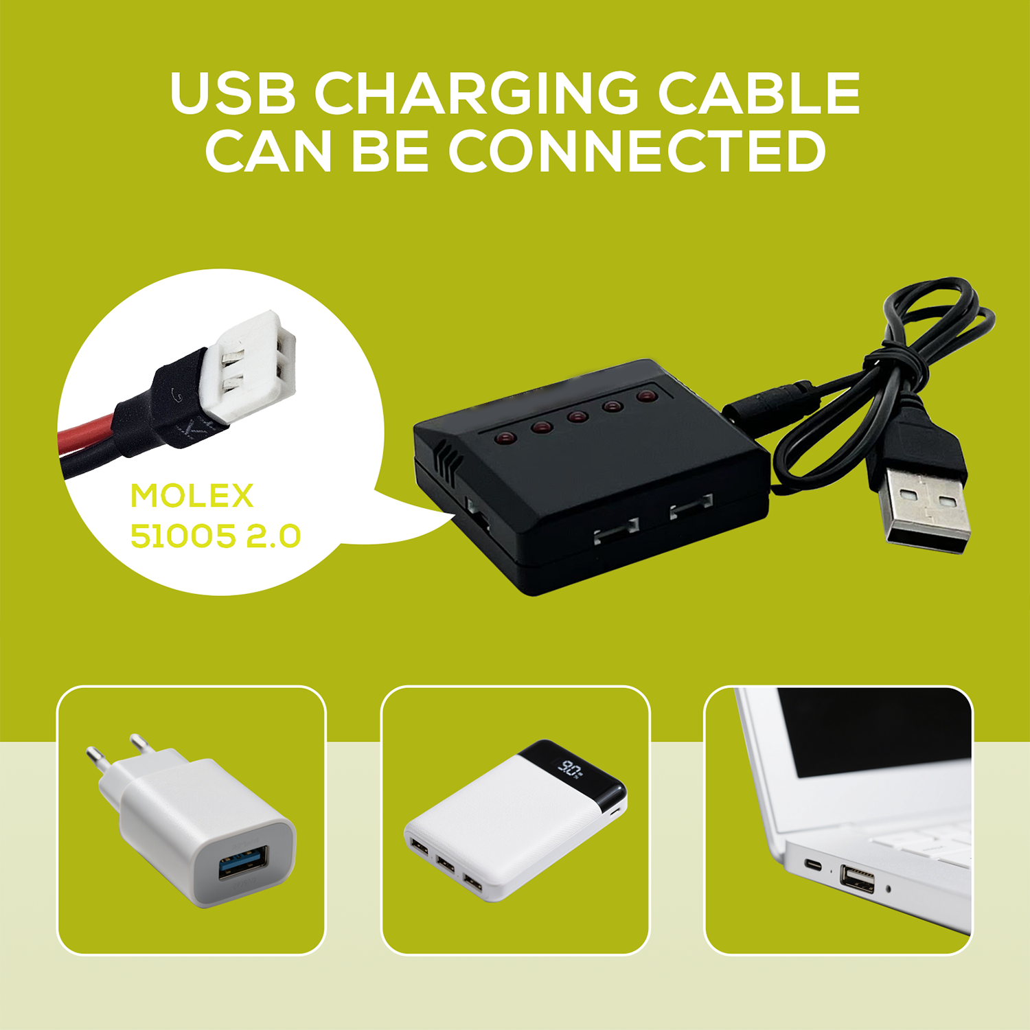 5Pcs 3.7V 500mAh LiPo Batterie - Drone Battery Charger บทวิจารณ์และราคา