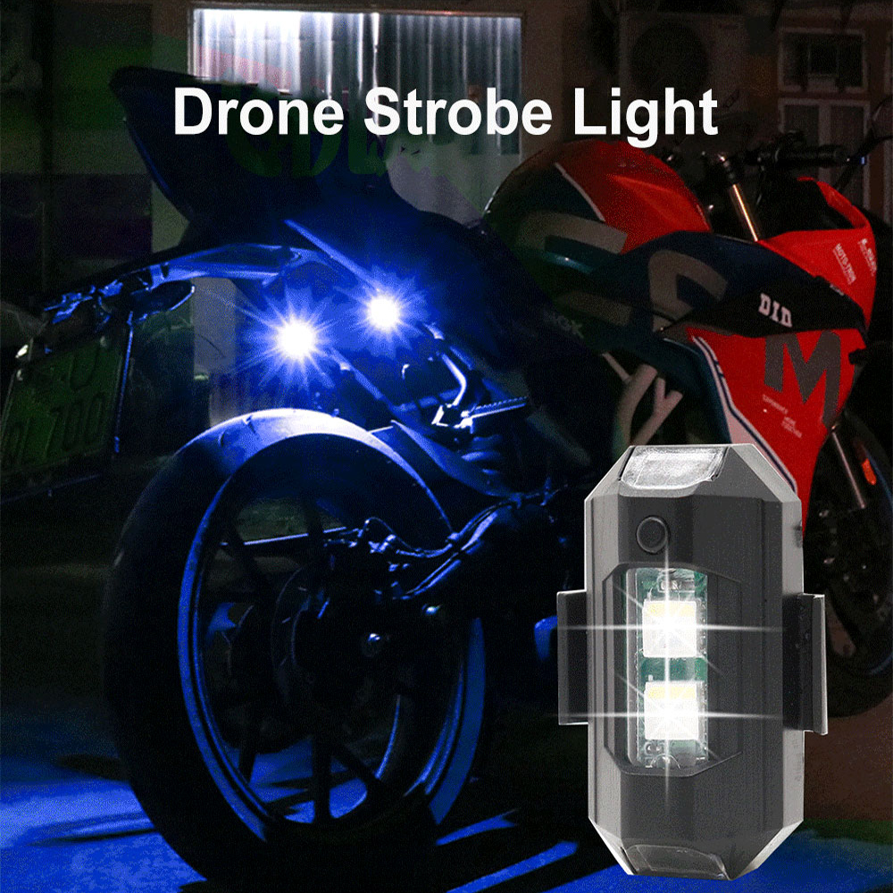 Motorcycle LED RGB Warning Lig - Drone Strobe Light บทวิจารณ์และราคา