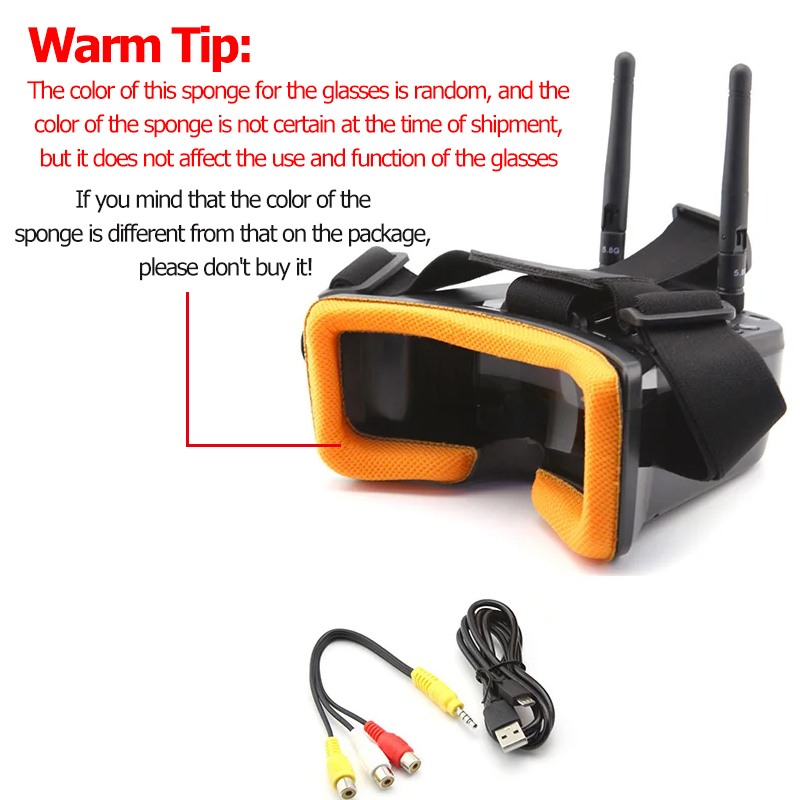 VR009 FPV Video Goggles 3Inch  - Drone Controller Screen บทวิจารณ์และราคา