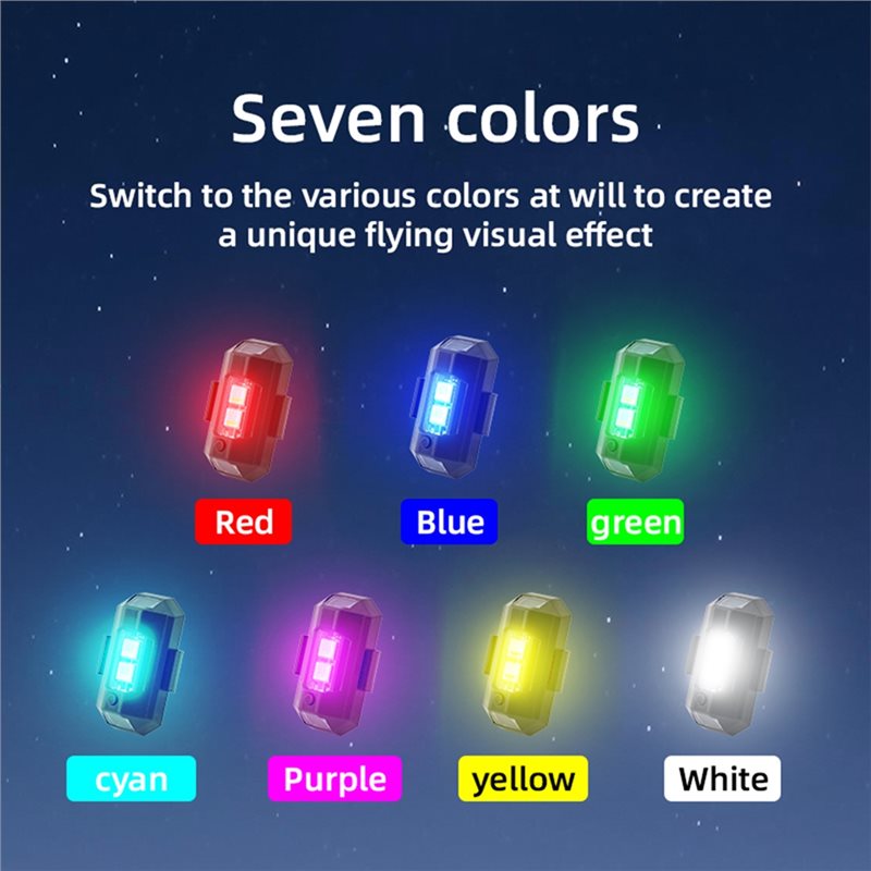 ABUO-5Pcs Mini Drone Strobe Li - Drone Strobe Light บทวิจารณ์และราคา