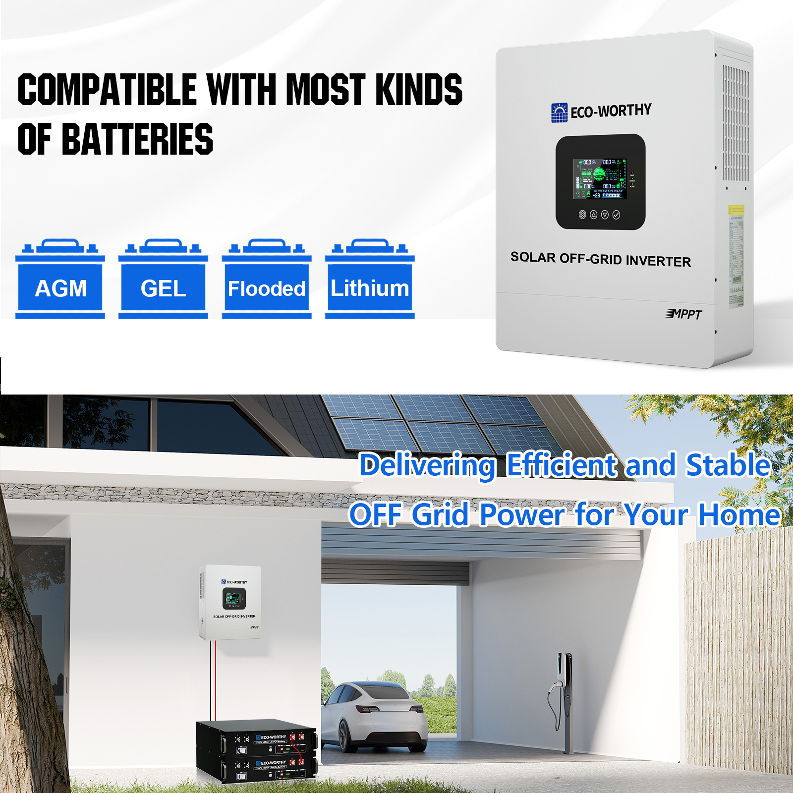 ECO-WORTHY UL1741 5000W 48V So - Drone Solar Charger บทวิจารณ์และราคา