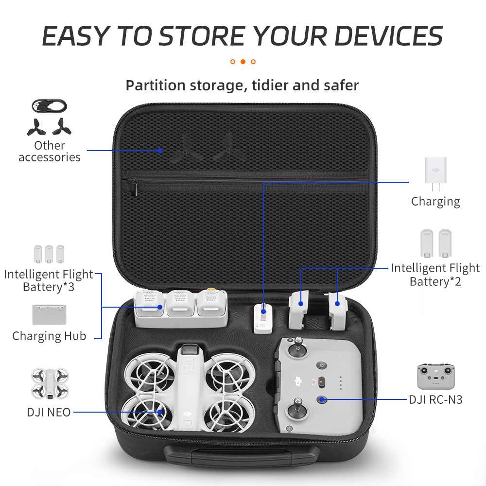 XFJI Carrying Case Compatible  - Drone Hard Shell Case บทวิจารณ์และราคา